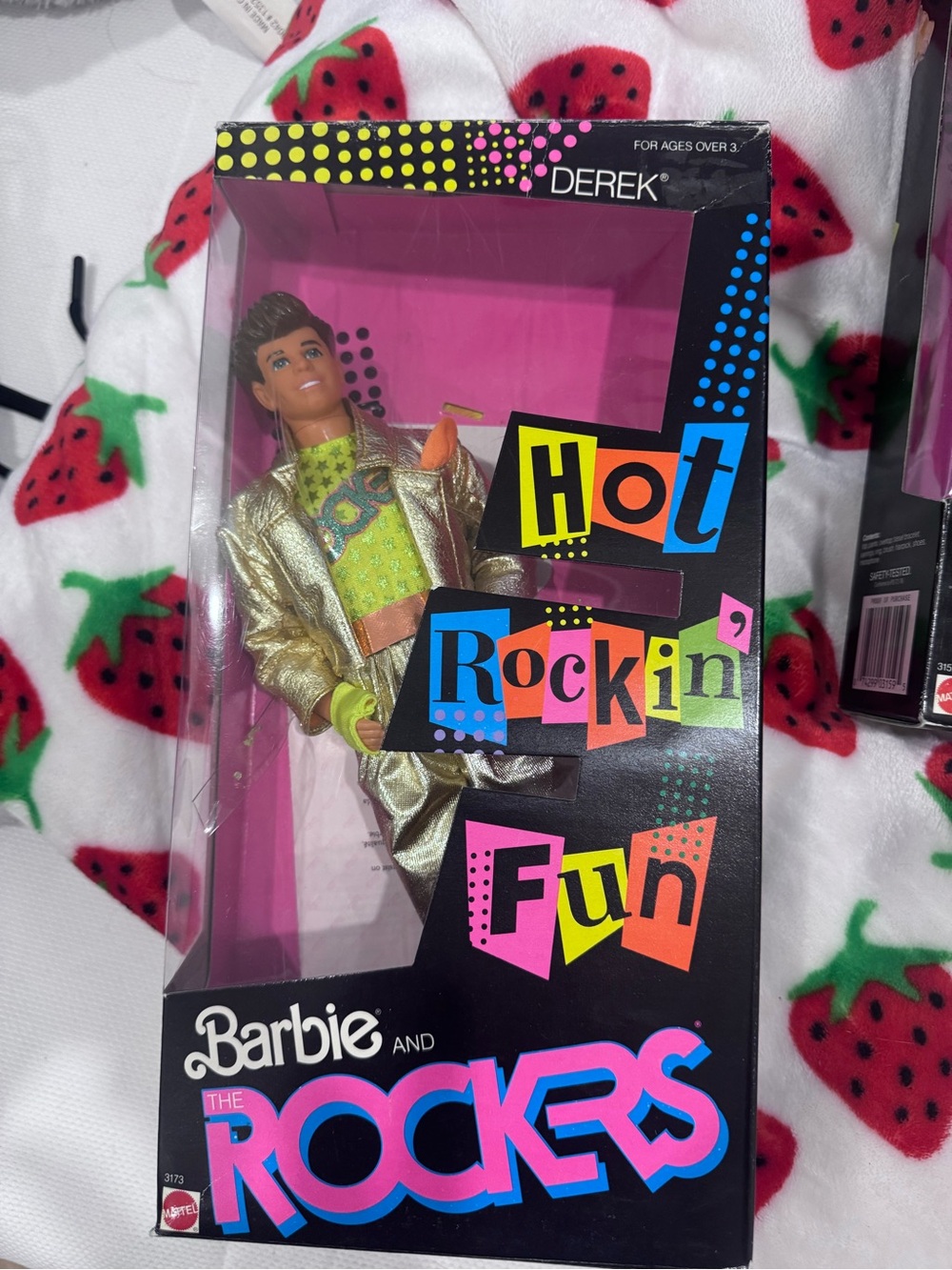 Vintage Barbie Derek Hot Rockin' Fun Doll - Gold Outfit- opened